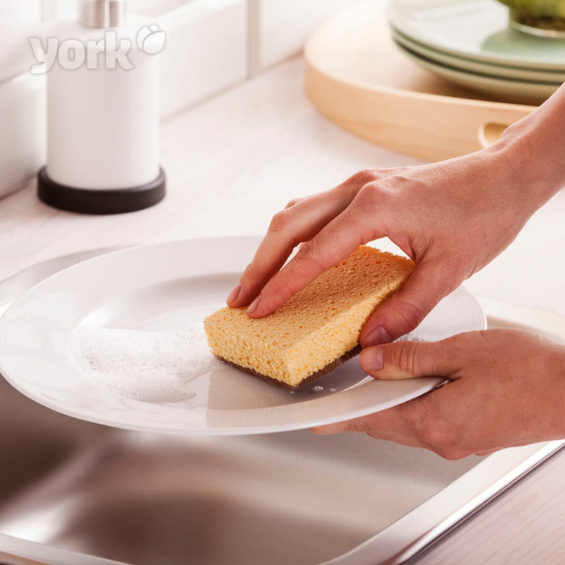 York Eco Natural Cellulose-Schwamm zum Geschirrspülen ECO 2 Stk.