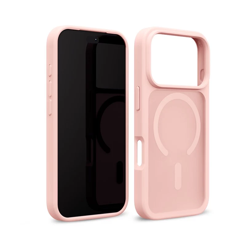 Crong Matte Magnetic MagSafe Hülle für iPhone 18 Pro / 17 Pro, Pink