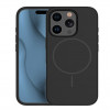 iLike Apple iPhone 16 Pro Max Soft Touch Silikonhülle mit Magnet, Schwarz