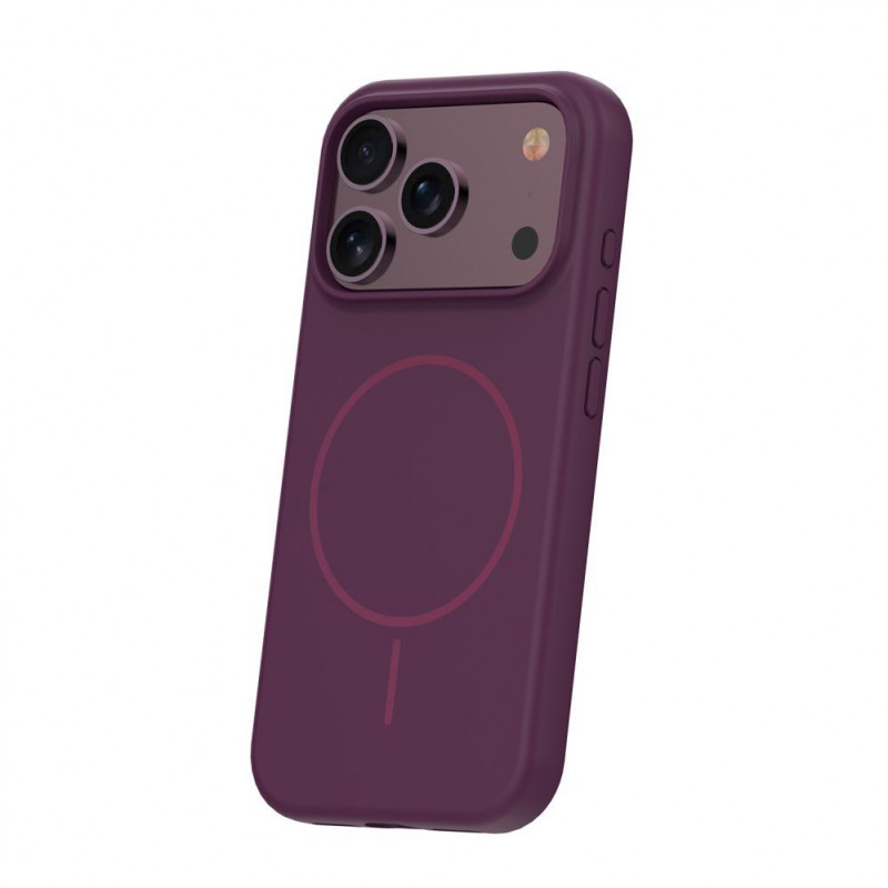 TFO Silicone Thin Mag Hülle für iPhone 17 Pro / iPhone 18 Pro 6.3 inch, Dunkelkirsche