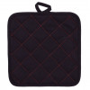 Asi Collection hitzebeständiger Untersetzer XL 20x20cm schwarz/rot