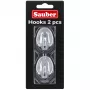 Sauber ovale Haken, silber, 3 x 4,7 cm, 2 Stk.