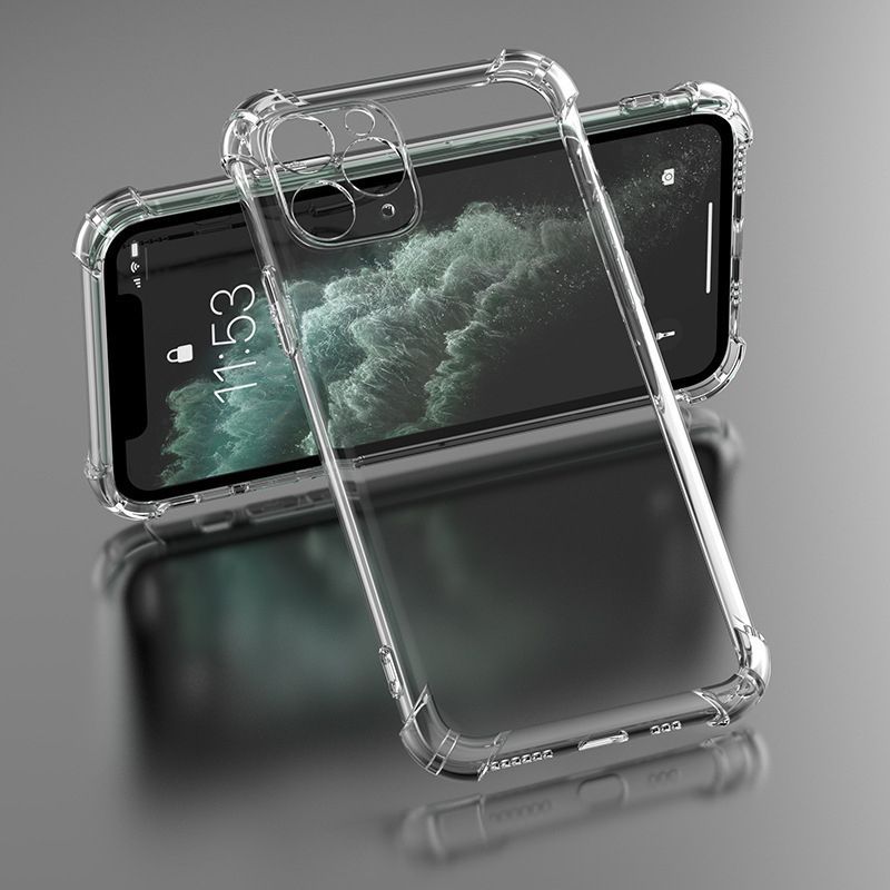 iLike Anti Shock 1,5 mm Hülle für iPhone 17 Pro / iPhone 18 Pro 6.3 inch, transparent, große Kameraöffnung
