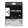 Gembird CCP-mUSB2-AMBM-6-W USB 2.0 A auf Micro-USB B Kabel, 1,8 m, Weiß