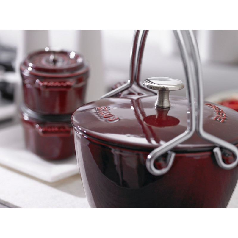 Staub Wasserkessel 1,15 l, Bordeaux (40509-424-0)