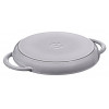 STAUB runde Grillpfanne aus Gusseisen mit zwei Griffen 40509-522-0 - graphit 26 cm