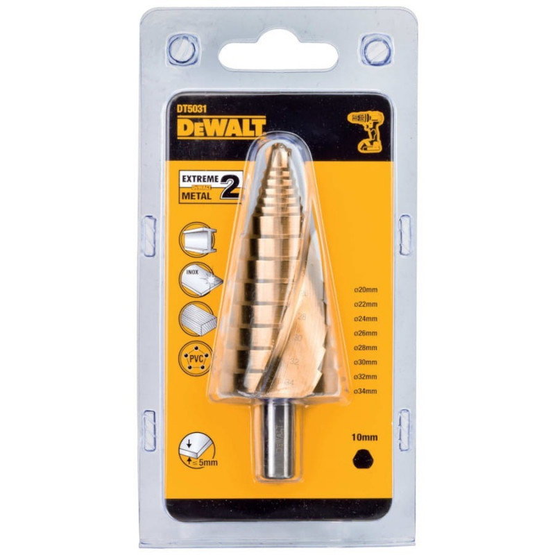 DeWalt Stufenbohrer 20–34 mm