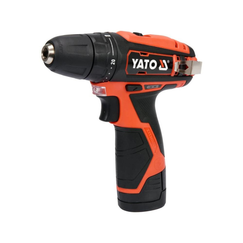 YATO YT-82901 Akku-Bohrschrauber, 12 V, 30 Nm, 1 x 2,0 Ah Li-Ion