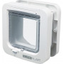 Segula 70935 Katzenklappe mit SureFlap 4-Wege-Identifikationssystem, batteriebetrieben, weiß, 21x21 cm