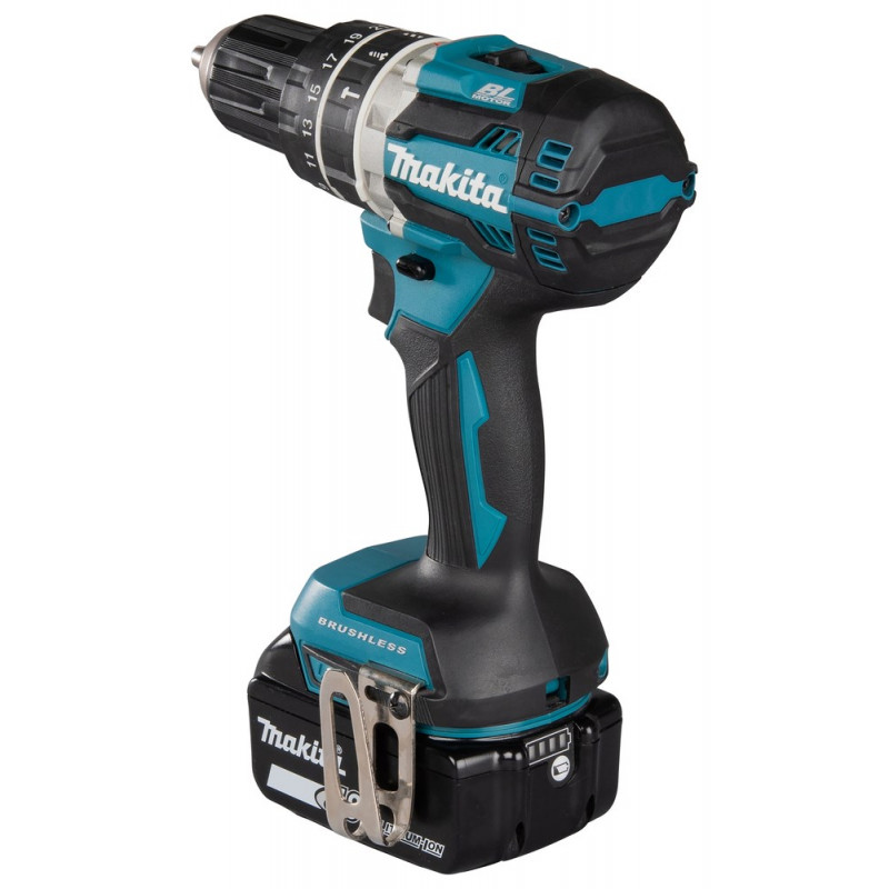 Makita DHP484RFJ Akku-Bohrschrauber, 2000 U/min, Schwarz/Blau