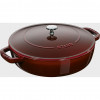 STAUB Schmortopf aus Gusseisen mit Deckel 24 cm, grenadine