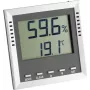 TFA Dostmann KLIMA GUARD Thermo-Hygrometer, silber (30.5010.54.K)
