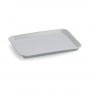 Zeller Tablett 26694, 24 x 18 cm, Kunststoff, grau, rechteckig