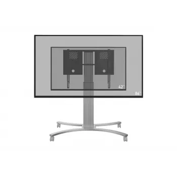 celexon Expert elektrisch höhenverstellbarer Display-Rollwagen Adjust-4286MS