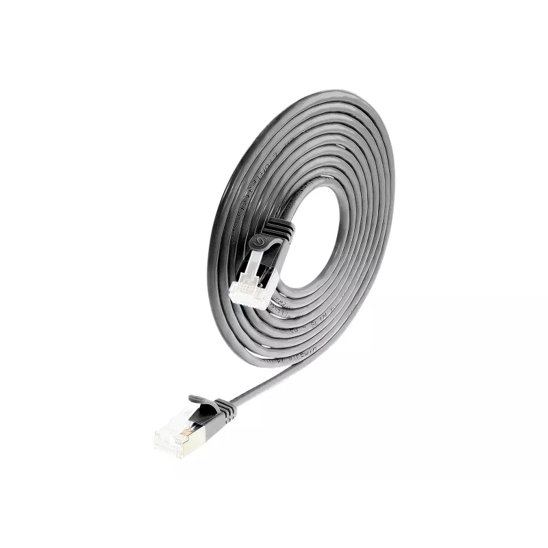 Wirewin Slim Cat6a U/FTP Patchkabel RJ45, 5 m, Schwarz