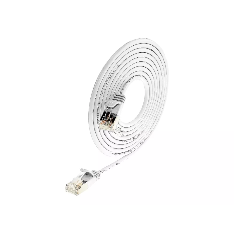 Wirewin Slim Cat6 U/FTP Patchkabel RJ45, 7,5 m, Weiß