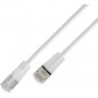 Wirewin SLIM Cat6a U/UTP leichtes Patchkabel, 10 Gigabit, 7,5 m, transparente Stecker (SLIM-L-UU-K6A-TL 7.5 WT)