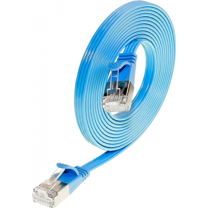 Wirewin Slim Cat6 U/FTP Patchkabel RJ45, 0,5 m, Blau
