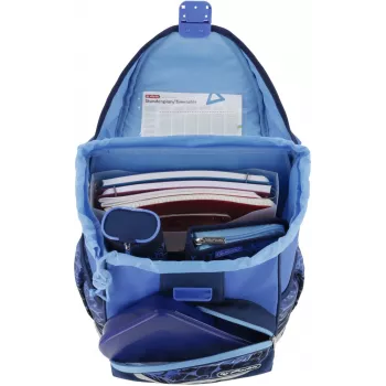 Herlitz UltraLight Plus Schulranzen, Blue Shark