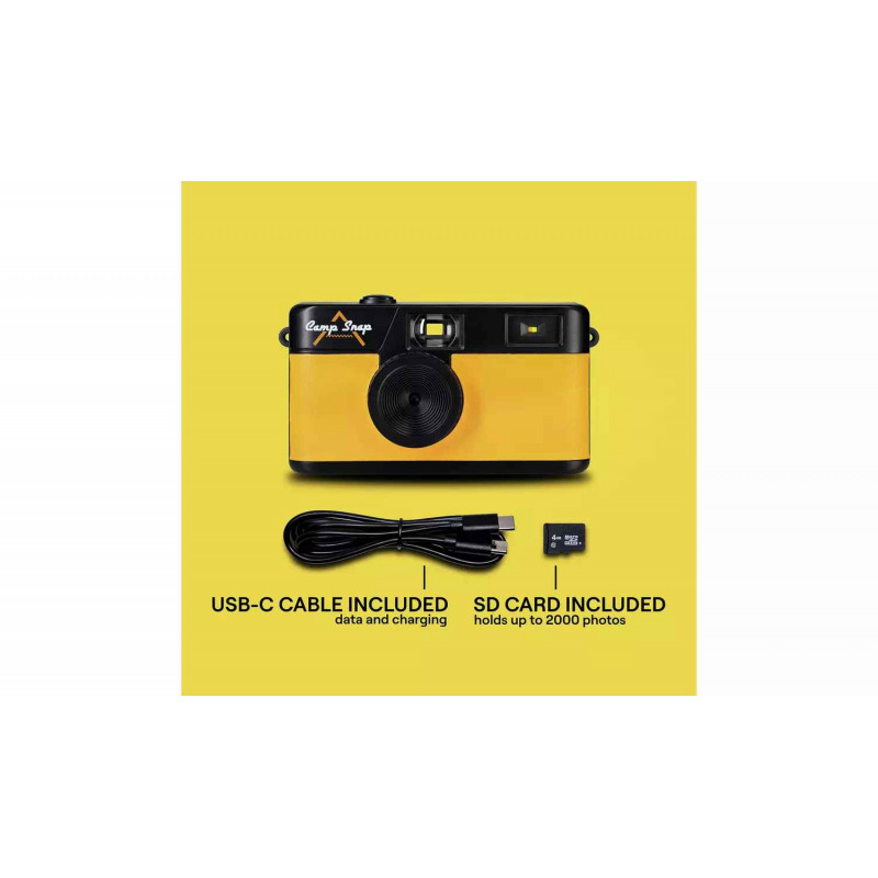 Camp Snap Digitalkamera CS-V105-YL-WW, Gelb/Schwarz