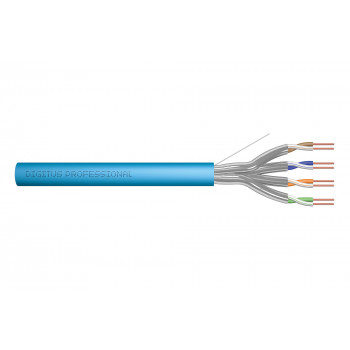 Digitus Cat6a U/FTP Installationskabel, 100 m, Blau, LSZH, Simplex