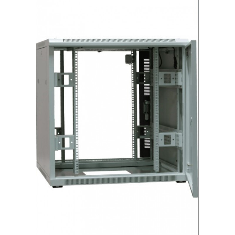 EmiterNet Top Standrahmenschrank 16U, Blech-/Glastüren, 800 x 800 x 820 mm (EM/SH05D-8816-SH0)