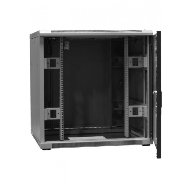 EmiterNet Top Standrahmenschrank 16U, Blech-/Glastüren, 800 x 800 x 820 mm (EM/SH05D-8816-SH0)