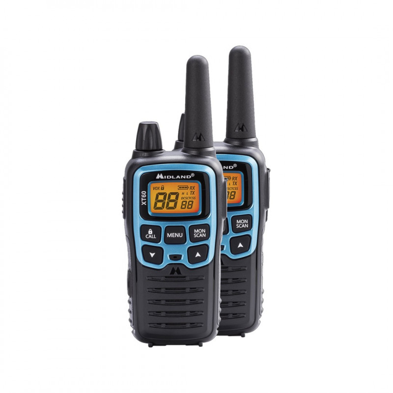 Midland XT60 Funkgerät 24 Kanäle 446.00625 - 446.0937 MHz Schwarz, Blau