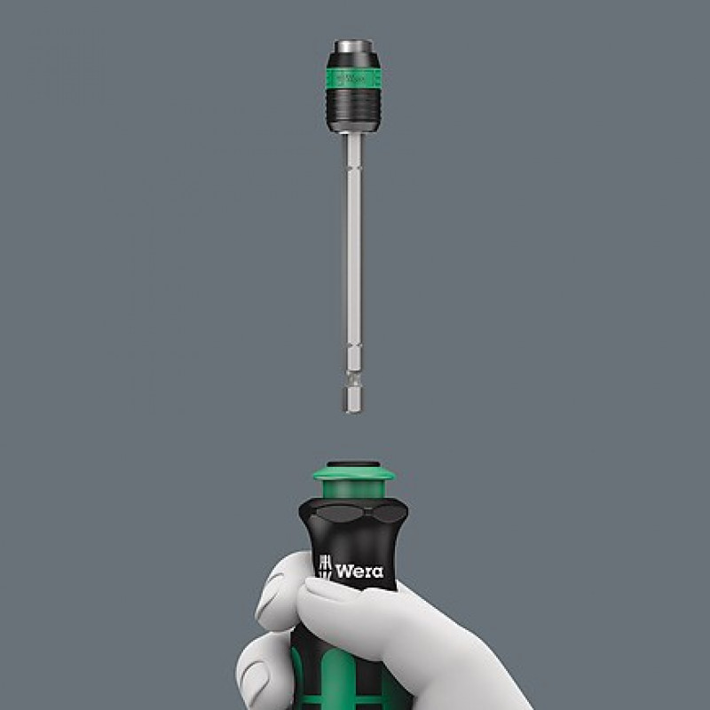 Wera Schraubendreher-Handgriff mit 1/4 inch-Magnet-Bithalter + 6 Bits