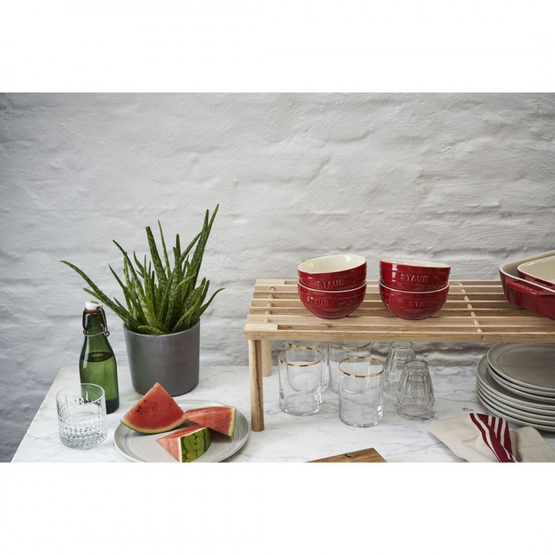 Staub Ceramique Schüsselset 0,4 L rund Keramik rot 4 Stk.