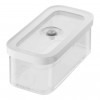 ZWILLING 1026082 rechteckige Aufbewahrungsbehälter für Lebensmittel, 5,4 l, transparent/weiß, 5 Stk.