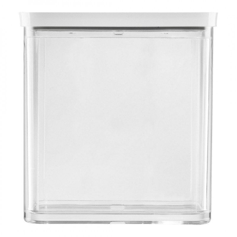 ZWILLING 1026082 rechteckige Aufbewahrungsbehälter für Lebensmittel, 5,4 l, transparent/weiß, 5 Stk.