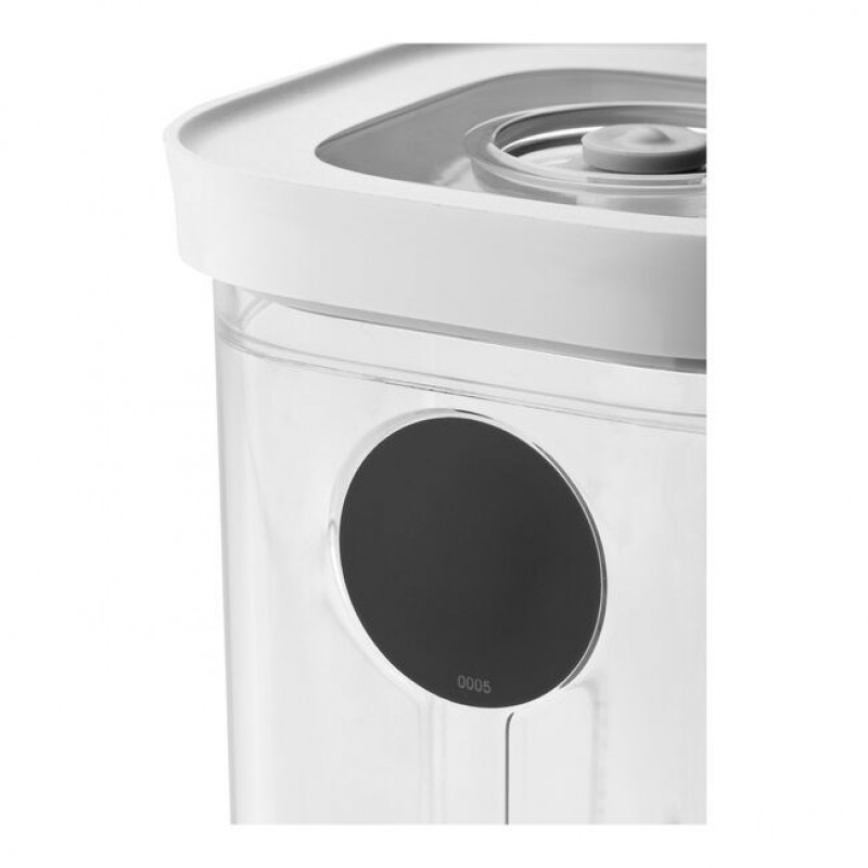 ZWILLING 1026082 rechteckige Aufbewahrungsbehälter für Lebensmittel, 5,4 l, transparent/weiß, 5 Stk.