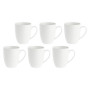 La Porcellana Bianca Essenziale Set aus 6 Tassen mit Henkel - Weiß, 450 ml