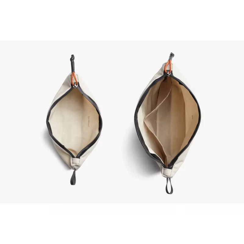 Bellroy Lite Pouch Duo, 2er-Set Reise-Organizer (18 x 27 x 1,5 cm, 8 x 23 x 6 cm), Ash