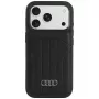 Audi MagSafe-Hülle aus Kunstleder für iPhone 18 Pro / 17 Pro, Schwarz
