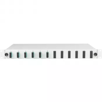 EFB Elektronik Spleißbox ausziehbar SC 50/125 µm OM3, 12 Pigtails, 6 Kupplungen
