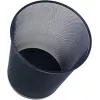 WEDO Papierkorb Office aus Drahtmetall, 18 l, rund, schwarz, Höhe 350 mm