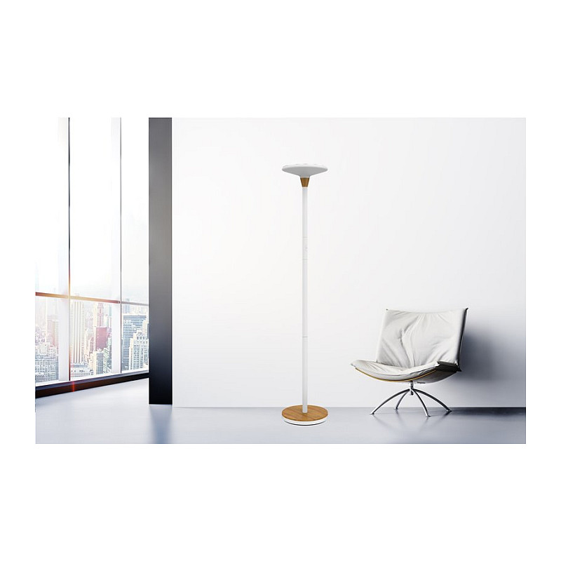 UNiLUX Stehlampe 44,6 W weiß/Bambus