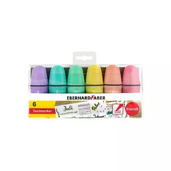 Eberhard Faber Textmarker Pastell, mehrfarbig