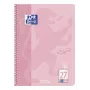 Oxford Collegeblock Touch Pastell, DIN A4+, liniert (Lineatur 27), 80 Blatt, Optik Paper, 4-fach gelocht
