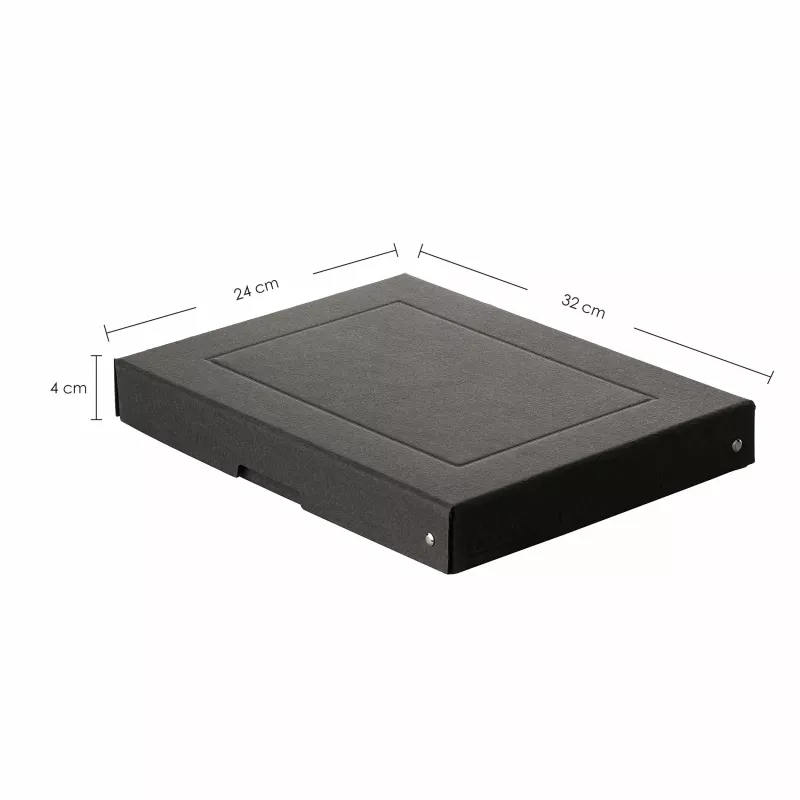 FALKEN PURE Aufbewahrungsbox 500 Blatt, 24 x 32 x 4 cm, schwarz