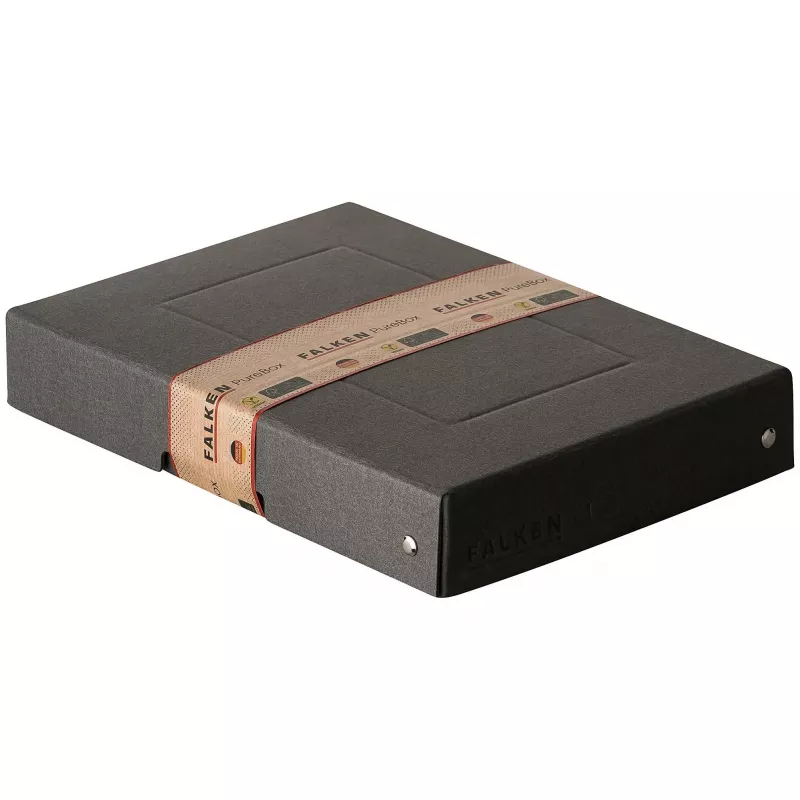 FALKEN PURE Aufbewahrungsbox 500 Blatt, 18 x 25 x 4 cm, schwarz