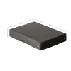 FALKEN PURE Aufbewahrungsbox 500 Blatt, 18 x 25 x 4 cm, schwarz