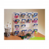 Really Useful Box Aufbewahrungsbox mit 16x 0,3 l Boxen, 37,5 x 12,5 x 31,0 cm, transparent