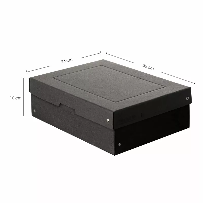 FALKEN PURE Aufbewahrungsbox 7,0 l Schwarz 24,0 x 32,0 x 10,0 cm