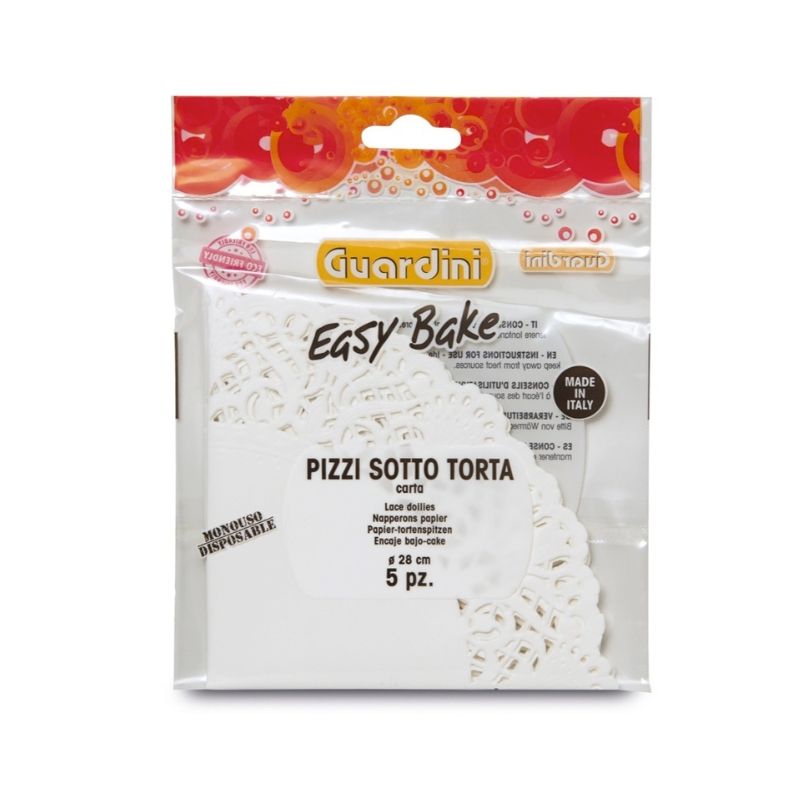 Guardini Easy Bake Dekorative Papierdeckchen Ø 28 cm, 5 Stk.