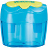 Pelikan Flower Doppelloch-Bleistiftspitzer mit Behälter, Blau (700702)