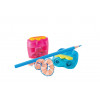 Pelikan Flower Doppelloch-Bleistiftspitzer mit Behälter, Blau (700702)