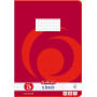 Herlitz Schulheft A4, 16 Blatt, kariert mit Rand (Lineatur 26), FSC Mix